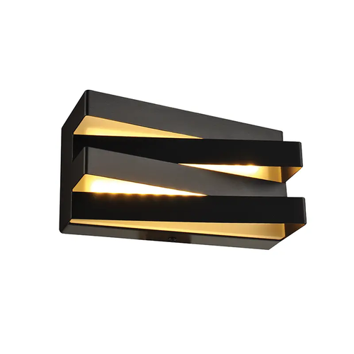 ^WALL MOUNTED LUMINAIRE LED 12W 3000K 960LM BLACK METAL 20X11X9CM MILANO