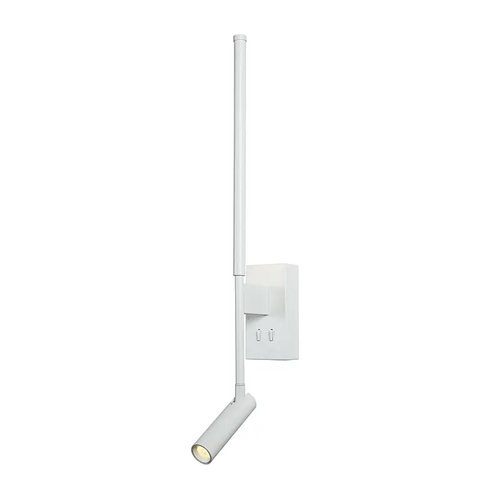 АПЛИК LED 5W +COB 3W 700LM 3000K IP20 БЯЛ АЛУМИНИЙ+АКРИЛ