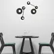 WALL MOUNTED LUMINAIRE 2XE27 BLACK MARBLE 18Χ74X23CM CLOCK - изображение 2