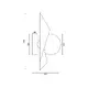 СТЕННА ЛАМПА 1ΧG9  ЗЛАТНО/ЧЕРНО МЕТАЛНО + СТЪКЛО 16Χ14Χ28CM POLYGON - изображение 2