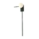 WALL LUMINAIRE 1xG9 CYCLOPS BLACK METAL+ WHITE GLASS 30Χ17Χ85CM
