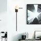 WALL LUMINAIRE 1xG9 CYCLOPS BLACK METAL+ WHITE GLASS 30Χ17Χ85CM - изображение 2