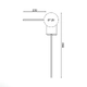 WALL LUMINAIRE 1xG9 CYCLOPS BLACK METAL+ WHITE GLASS 30Χ17Χ85CM - изображение 3