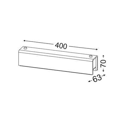 WALL LAMP 40CM 2XE14 AEGEAN
