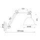 ^WALL LUMINAIR 1ΧΕ27 METAL RUST BRACET Φ15Χ39CM THALASSA - изображение 2