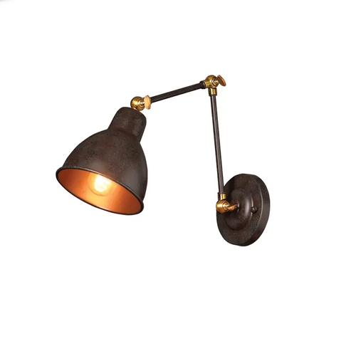 ^WALL LUMINAIR 1ΧΕ27 METAL RUST BRACET Φ15Χ39CM THALASSA