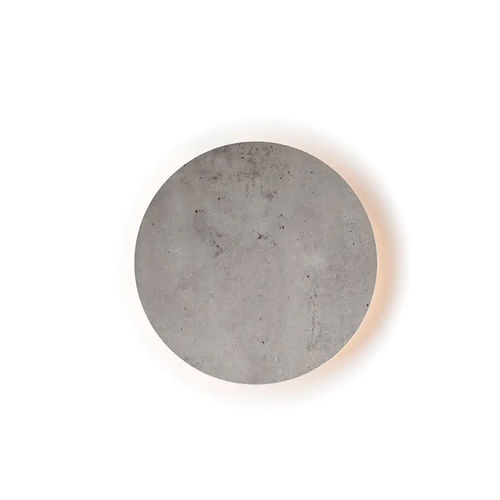 WALL LUMINAIRE LED 10W 3000K CEMENT SHADE MDF CIRCLE Φ22ΧΗ3,6CM ECLIPSE