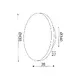 ОСВЕТИТЕЛНО ТЯЛО ЛЕД 15  24W 3000Κ  ЧЕРНО  MDF КРЪГ  Φ40ΧΗ3,6CM ECLIPSE - изображение 2
