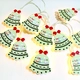 CHRISTMAS BELLS MOTIFS 10 LED WW STRING LIGHTS 2ΧAA (NOT INCL) IP20 1,35m 30cm TRANS LEAD CABLE