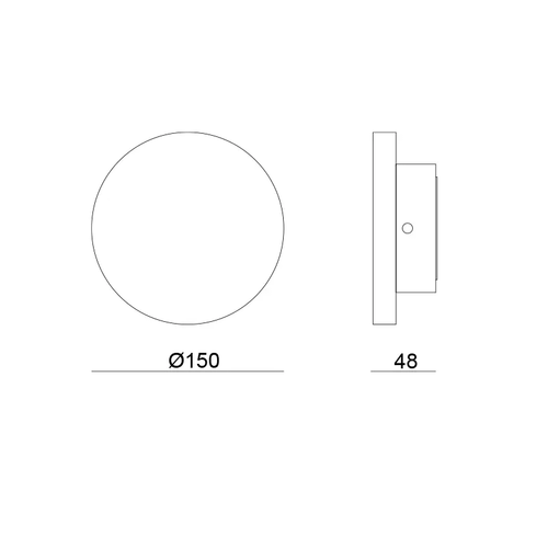 LED GYPSUM WALL LIGHT NATURAL 5W 300Lm 3000K D150Χ45 RAFA - изображение 3