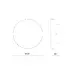 LED GYPSUM WALL LIGHT NATURAL 8W 570Lm 3000K D260Χ45 RAFA - изображение 3