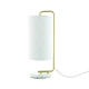 TABLE LUMINAIRE 1XE27 OSAKA GOLD METAL+WHITE SHADE-MARBLE IP20 20,4X18XH51CM