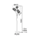 FLOOR LAMP 5XG9 BALLS CRYSTAL SKYLAR - изображение 2