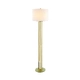 FLOOR LUMINAIRE 1ΧΕ27 BELIZE GOLD METAL+WHITE SHADE-MARBLE IP20 D40,6XH153CM