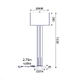 FLOOR LUMINAIRE 1ΧΕ27 BELIZE GOLD METAL+WHITE SHADE-MARBLE IP20 D40,6XH153CM - изображение 3