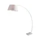 FLOOR LAMP WHITE MARBLE BASE & FABRIC SHADE 1XE27 LENNON