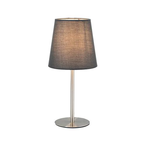 TABLE LAMP 1X40W E14 H28CM GREY CLOTH HARPY