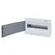 FLUSH MOUNTING ENCLOSURE 18 MODULES TRANSPARENT DOOR 1 ROW IP40