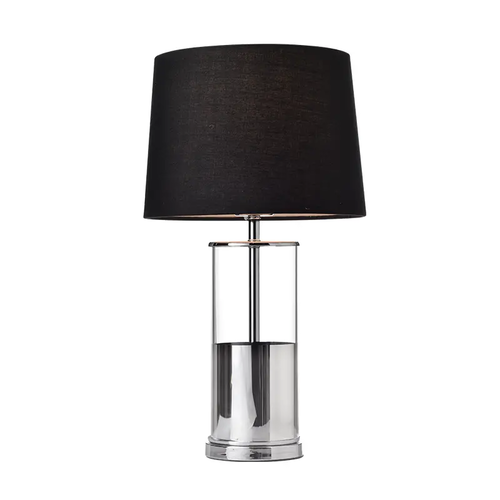 TABLE 1ΧΕ27 CROME GLASS+SHADE Φ25ΧΗ45CM RENOUAR