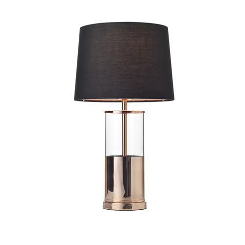 TABLE 1ΧΕ27 BRUSH GLASS+SHADE Φ25ΧΗ45CM RENOUAR