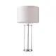 ^TABLE L/F 1ΧΕ27 GLASS+HAT+SILVER METAL Φ25ΧΗ48CM ANTELINO