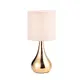 TOUCH TABLE LAMP 1ΧΕ27 METAL PAL PINK+BRASS 15ΧΗ34CM BELLATRIS