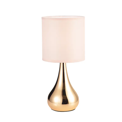 TOUCH TABLE LAMP 1ΧΕ27 METAL PAL PINK+BRASS 15ΧΗ34CM BELLATRIS