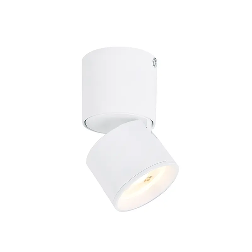 СТЕННА ЛАМПА ЛЕД 5W COB 80° 3000K 400LM БЯЛ АЛУМИНИЙ D5,6XH10CM PLUTO