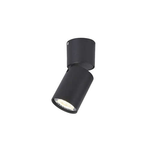 СТЕННА ЛАМПА  1XGU10 ЧЕРЕН АЛУМИНИЙ D5,5XH13CM ELITIS