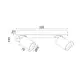 ^WALL MOUNTED LIGHTING 2XGU10 BLACK ALUMINUM 32Χ7Χ11CM ELITIS - изображение 2