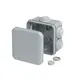 WATERPROOF JUNCTION BOX SQUARE 100x100x50mm 6 GLANDS IP55