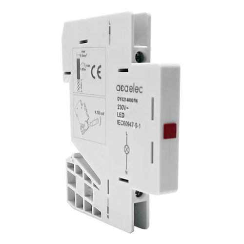 ИНДИКАТОРНА ЛАМПА ЕДИНИЧНА ЧЕРВЕНА 16A 230V 0,5M