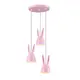 ПЕНДЕЛ 3ΧΕ27 РОЗОВ МЕТАЛ D35XH100CM BUNNY