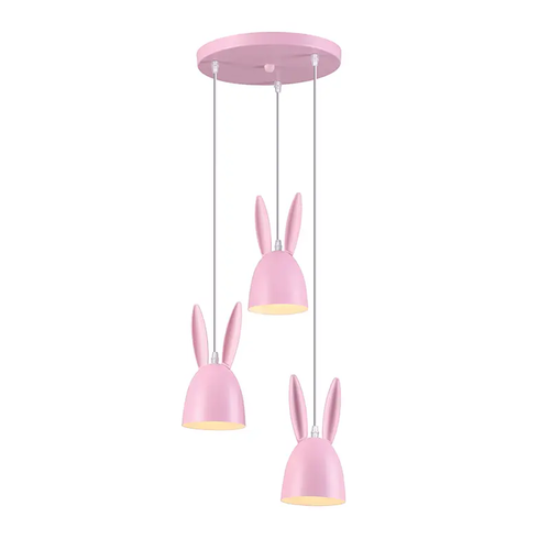 ПЕНДЕЛ 3ΧΕ27 РОЗОВ МЕТАЛ D35XH100CM BUNNY