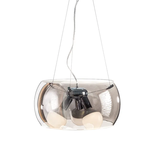 PENDANT 3X60W E27 Φ40 H128 TINTED GLASS PONTIAC
