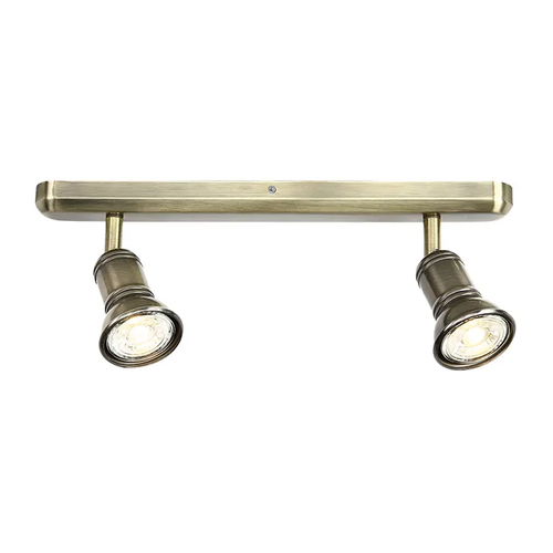 WALL MOUNTED 2ΧGU10 BRONZE METAL 3X6,2X14CM BRULEE