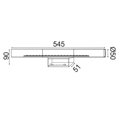 ОСВЕТЛЕНИЕ ЗА СТЕНА ЛЕД SMD 13W 3200K IP44 АКРИЛНИ.+МЕТАЛНО 5 TINKI
