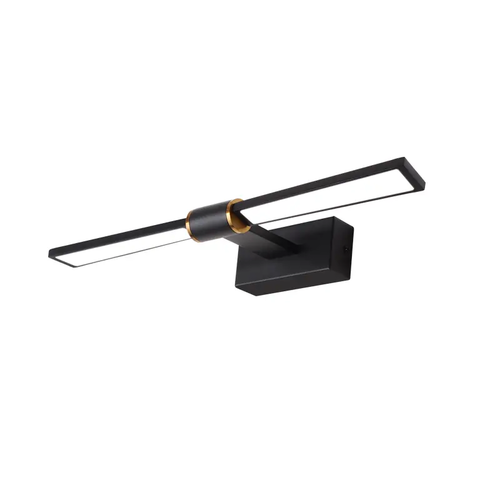 АПЛИК LED 8W 520LM 4000K ЧЕРЕН АЛУМИНИЙ 410Χ140Χ55ΜΜ PAPIGION