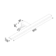 МЕБЕЛНА ЛАМПА LED 8W 3000K 520LM VOIR ХРОМ МЕТАЛ IP44 50X4X10,5CM - изображение 3