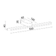 ^WALL MOUNTED LIGHTING LED 16W 4000K 1040LM BLACK  METALLIC IP44 50X12X4CM PHOEBE - изображение 3