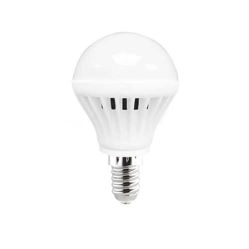 LED SMD E14 G50 3W 3000K 230V AC 210LM RA80 20000H 180°