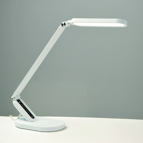 DESK LAMP LED 10W 800LM FRITZ WHITE CCT+DIMMABLE+TOUCH SWITCH+USB CHARGER