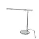 DESK LAMP LED 7W SILVER + WHITE CCT 300LM DIMMABLE+TOUCH SWITCH+USB CHARGER DEGAS