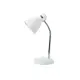Metallic white desk lamp 1X40W E27 MAUI