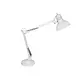 Metallic white desk lamp 1X60W E27 PENNA