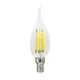 LED FILAMENT E14 C35 6W TIP 2700K 230V AC 760LM RA80 30000H 360°