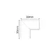 BLACK 90° CORNER FOR MINI MAGNETIC TRIMLESS TMT*MB - изображение 2