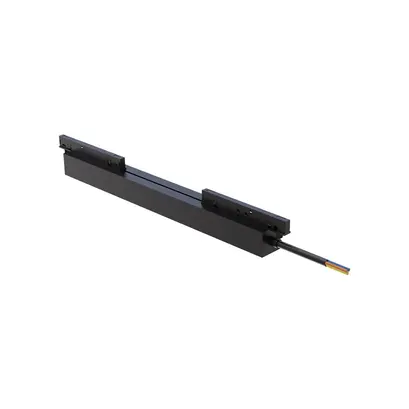 ЧЕРНО МАГНИТНО ЗАХРАНВАНЕ ЗА РЕЛСА 100W 230V AC-24V DC 4.2A 298*26(38,4)MM С 1M КАБЕЛ 5 ГОДИНИ