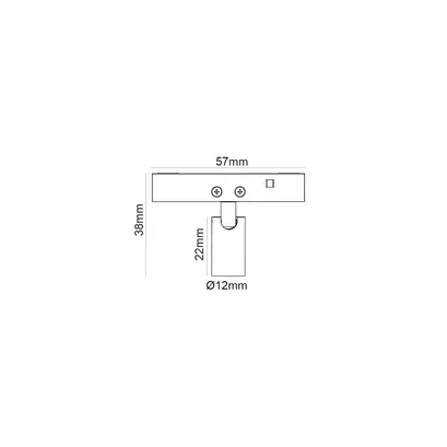 МИНИ ЧЕРЕН МАГНИТЕН СПОТ 24V DC 1W 3000K 80LM 24° RA90 5 ГОДИНИ Φ12*22(38)ΜΜ