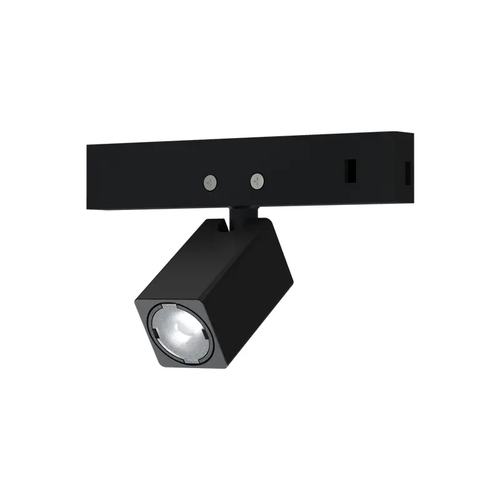 МИНИ ЧЕРЕН КВАДРАТЕН МАГНИТЕН СПОТ 24V DC 1W 3000K 80LM 24° RA90 5 ГОДИНИ 12*22(38)ΜΜ